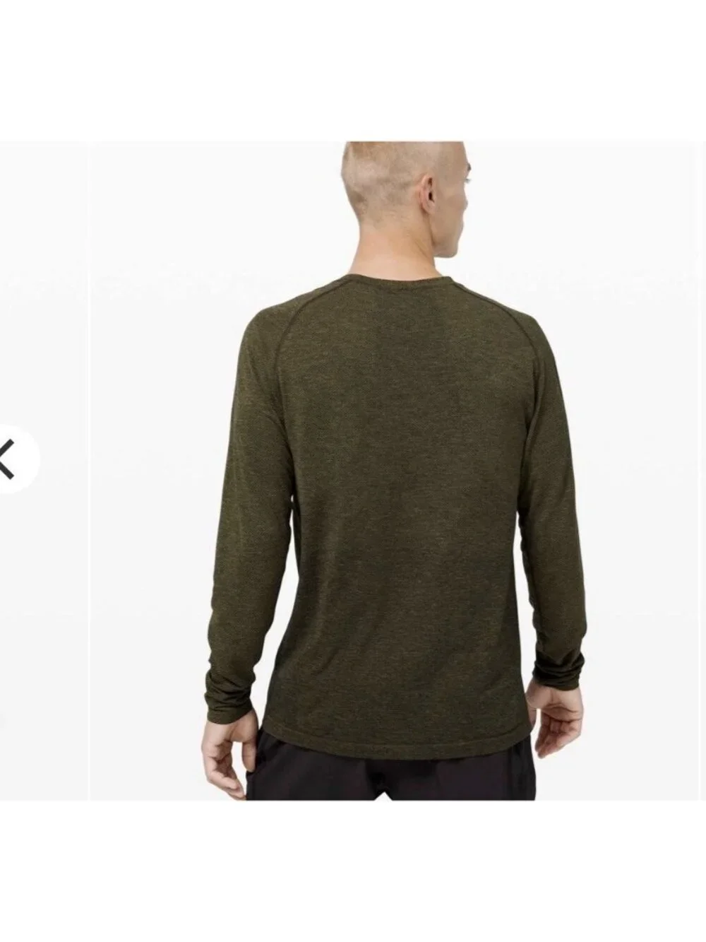 Men's Lululemon Metal Vent Tech Long Sleeve 2.0 Bronze Green/ Dark Olive Sz XL